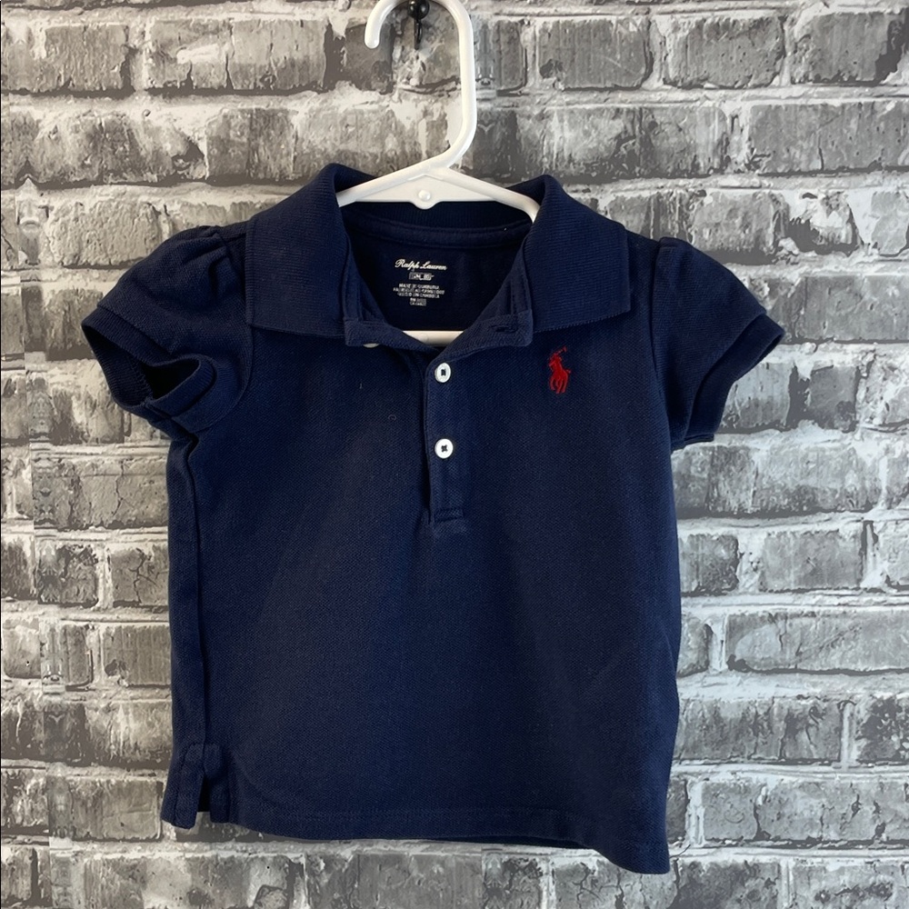 Ralph Lauren Kids Polo Shirt in Navy with Red Logo